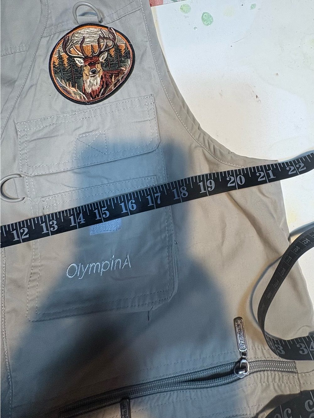 OlympinA Multi-Pocket Outdoor Utility Vest fishing hunting photography travel - Picture 9 of 12